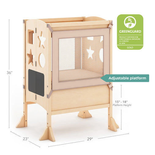 G97326 Classic Kitchen Helper Double Natural Dimension  Greenguard | Natural