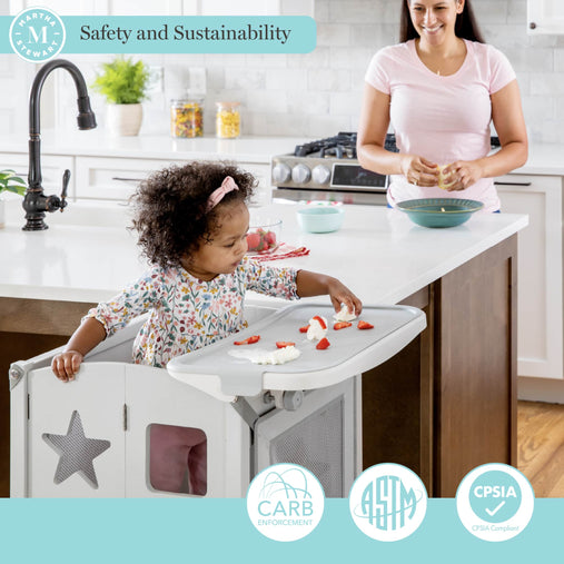 MS Kitchen Helper Tray Bundle Certifications | Linen White