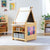 G51091 Desk to Easel Art Cart Natural Env 0121 Config A Front | Natural