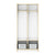 G80414 EdQ 2-Section Locker with Bench White Silo 2 Front | White