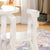 G81041 Nordic Table and 4 Chairs White Env 2415 | White