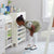 G77100 Martha Stewart Crafting Kids Art Storage with Drying Racks White Assisting image | Linen White