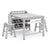 G76909 Martha Stewart Living and Learning Kids' Art Table and Stool Set Gray Angle 2 | Gray