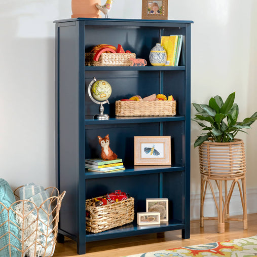 G27661 Taiga 4-Shelf Bookcase Navy Env | Navy