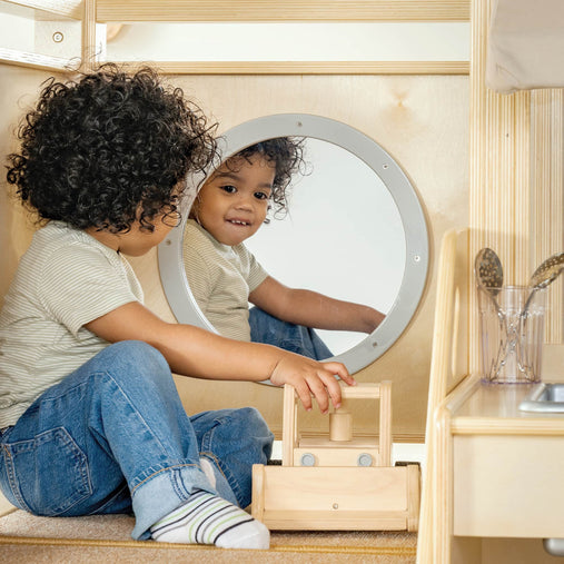 G97110 EdQ Toddler Kitchen Loft Natural Lifestyle 7121 | Natural