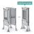 G97337 Contemporary Kitchen Helper Gray Folding | Gray