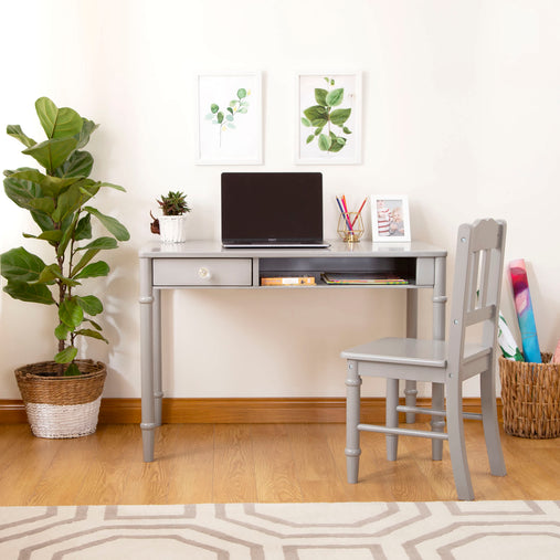 G27648-Dahlia desk-grey-front-environment_update | Gray