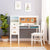 G27650-Taiga desk and hutch white front_environment_update | White