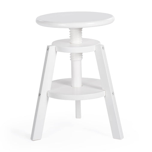 G51093 G51096_Adjustable Drafting Stool_White_Silo 1 Main A | White