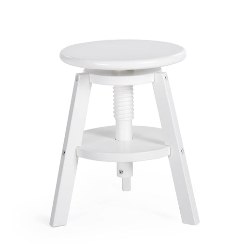 G51093 G51096_Adjustable Drafting Stool_White_Silo 1 Main B | White
