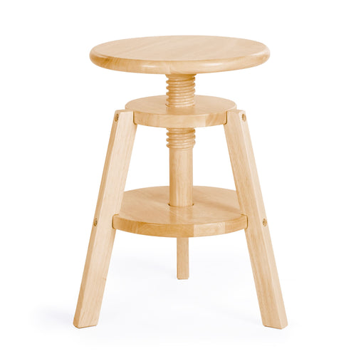 G51094 G51097_Adjustable Drafting Stool_Natural_Silo 1 Main A | Natural