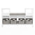 G76800 Martha Stewart Living and Learning Kids' Reading Nook White_Front | Creamy White