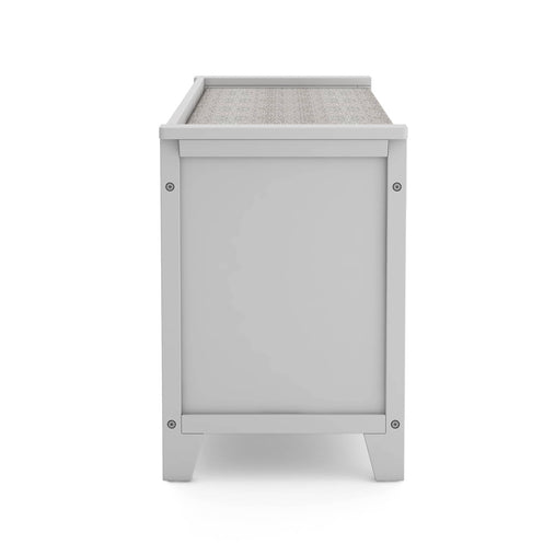 G76902 Martha Stewart Living and Learning Kids' Storage Bench Gray Side | Gray