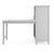 G76911 Martha Stewart Living and Learning Kids' Media System with Desk Extension Gray Side 2 | Gray
