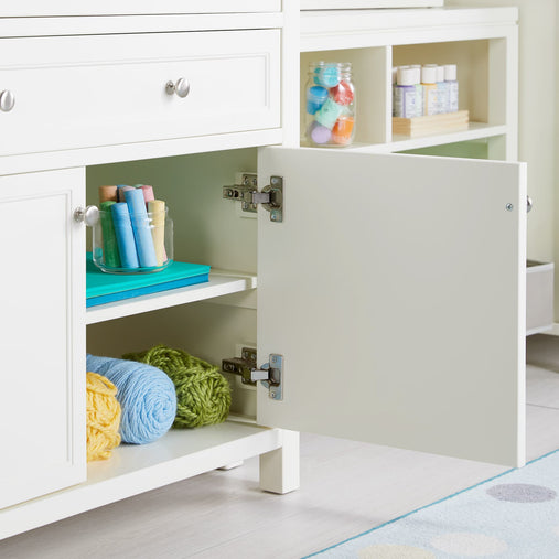 G77101 Martha Stewart Crafting Kids Artwork Storage White Env Detail 3 | Creamy White