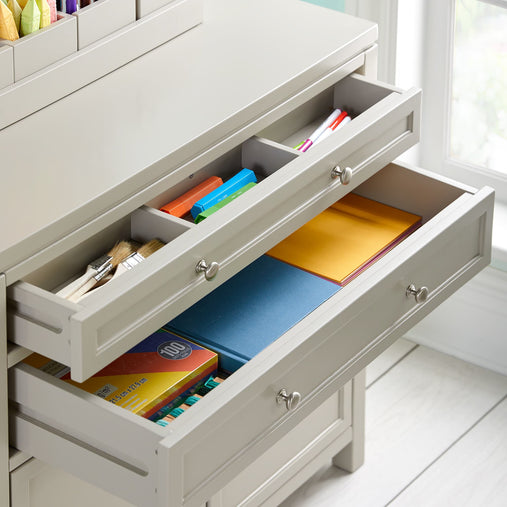 G77201 Martha Stewart Crafting Kids Artwork Storage Gray Env Detail 1 | Gray
