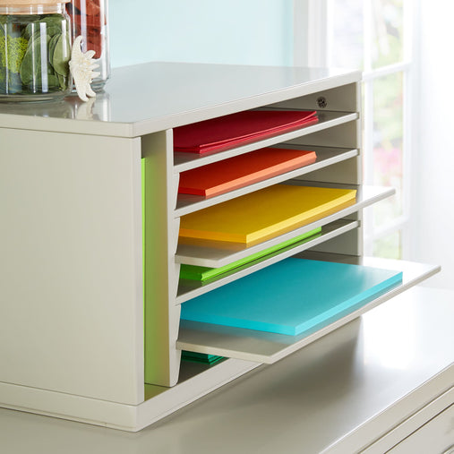 G77205 Martha Stewart Crafting Kids' Paper Organizer Gray Env 2 | Gray
