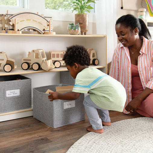 G80210_EdQ_24in 2 Shelf Open Storage_White_Lifestyle 0397 | White