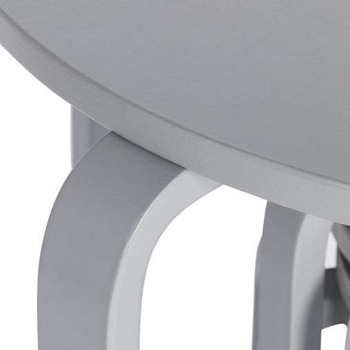 G81047 Nordic Table and Chairs Set Gray Product Table Corner Detail | Gray
