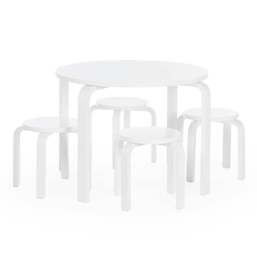 G81048 Nordic Table and Chair Set White Main | White