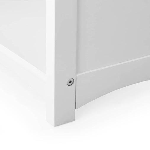 G85707 Classic White Bookshelf Details3 | White