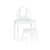 G85710 Classic Vanity and Stool white main_update | White