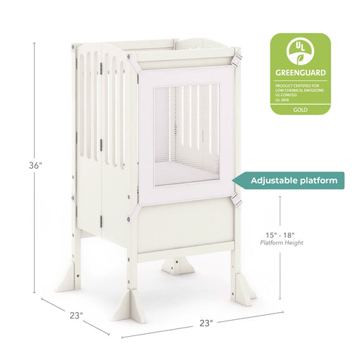 G97341 Contemporary Kitchen Helper Ivory Dimension  Greenguard | Ivory