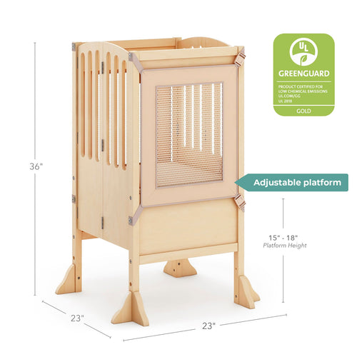 G97343 Contemporary Kitchen Helper Natural Dimension  Greenguard | Natural