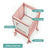 G97344 Contemporary Kitchen Helper Stool Pink Top | Pink