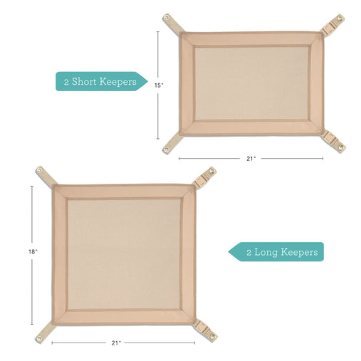 G97430 Double Keeper Kit Tan Dimensions | Tan