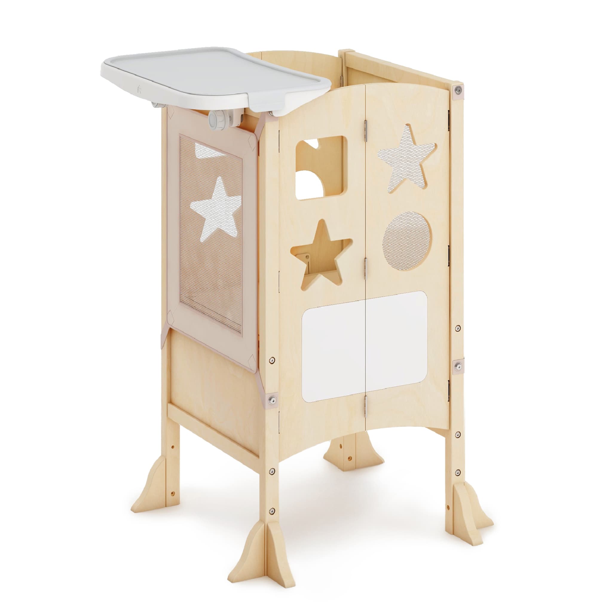 Classic Kitchen Helper and Tray Bundle_Natural