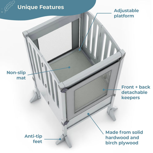 G97544 Kitchen Helper Features Contemporary Grey | Gray