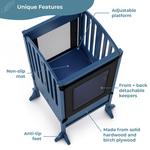 G97546 Kitchen Helper Features Contemporary Navy | Navy
