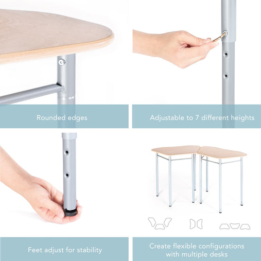 G99924 Standing Modular Desk -Features | Trapezoid