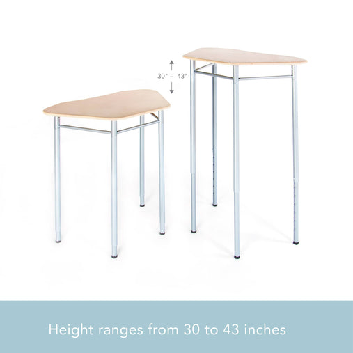 G99924 Standing Modular Desk -Height Range | Trapezoid