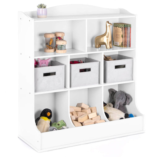  G99934 Toy Storage White Quarter Propped | White