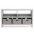 G76904 Martha Stewart Living and Learning Kids' Low Bookcase Gray Front | Gray