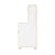 G80434 EdQ Kitchen Microwave and Cupboard White Silo 2 Side | White