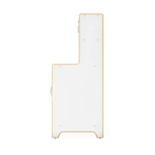 G80434 EdQ Kitchen Microwave and Cupboard White Silo 2 Side | White