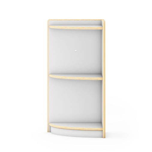 G92221 Curated Storage 2-Tier Corner Unit White Silo 2 Front | White
