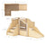 G97112 EdQ Toddler Up Down and All Around Loft Natural dimensions B | Natural