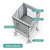 G97337 Contemporary Kitchen Helper Gray Saftey | Gray