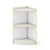 G92221 Curated Storage 2-Tier Corner Unit White Silo 1 Main | White