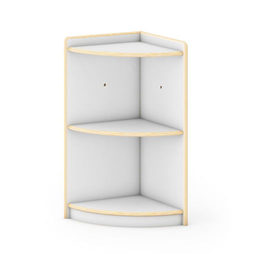 G92221 Curated Storage 2-Tier Corner Unit White Silo 1 Main | White