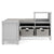 G76901 Corner Nook Martha Stewart Living and Learning Kids' Corner Nook Gray Front | Gray