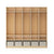 G80413 EdQ 5-Section Locker Natural Silo 2 Front | Natural