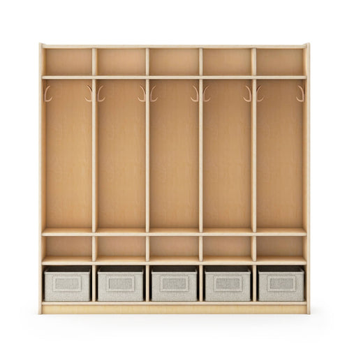 G80413 EdQ 5-Section Locker Natural Silo 2 Front | Natural
