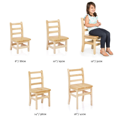 U61103 Ladderback Chair 31 cm 12in 2 pack | 31 cm