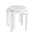 G82043 Nordic Stools Set of 2 White Silo 2 2-Stacked | White
