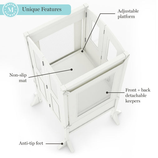 G97554-MS Kitchen Helper Tray Bundle White2 | Linen White